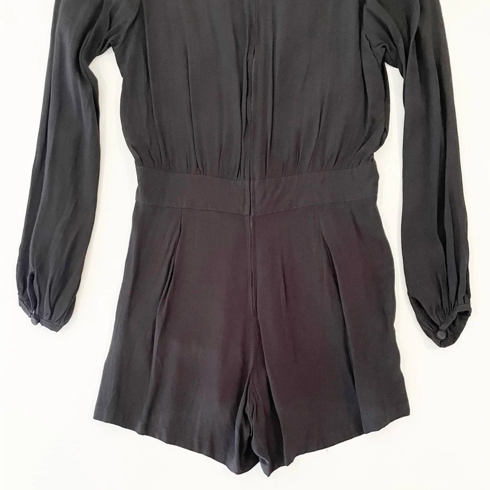 Motel Rocks Black Long Sleeve Romper - Picture 6 of 10